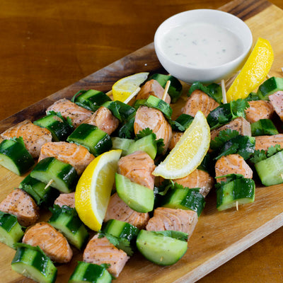 Salmon Skewers - LHM Foods & LHM Catering
