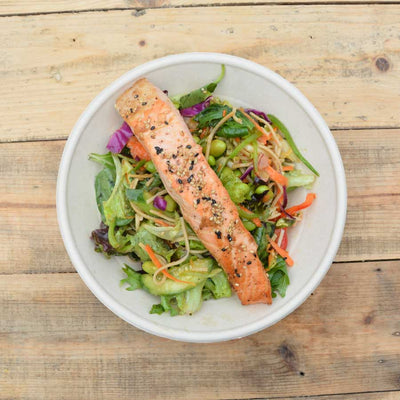 Seared Salmon w. Soba Noodles - LHM Foods & LHM Catering, Sydney