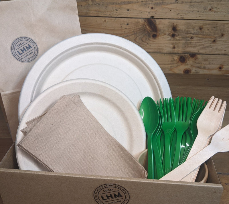 Utensils - Plate, Napkin & Fork