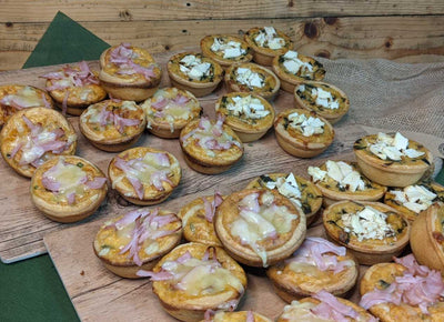 Individual Mini Quiche. Ham or Vegetarian. Min 12 pieces